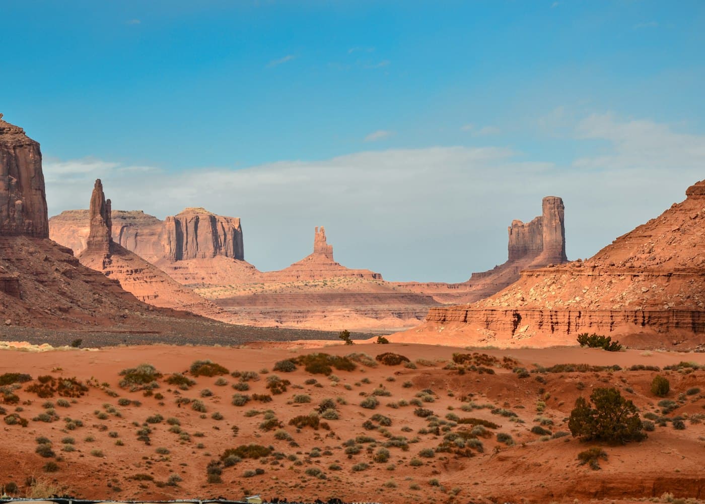 Sand dunes in a desert at golden hour